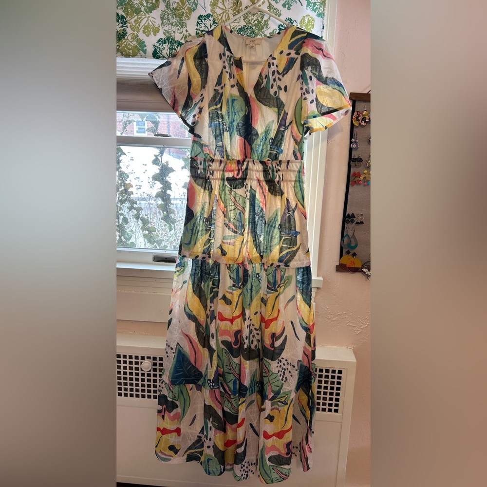 Piper & Scoot Dress: Belvins Patterned Maxi Dress